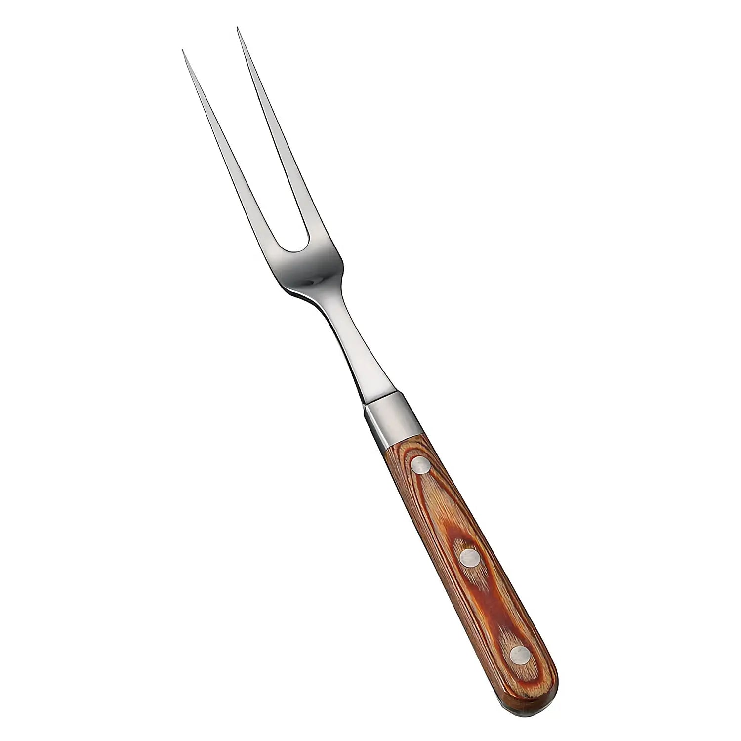 Houei Premium Stainless Steel Carving Fork - 12 Inch Meat Serving Fork for Turkey, Roast Beef & Ham - Perfect for Holiday Dinners, BBQ Parties & Buffet Serving