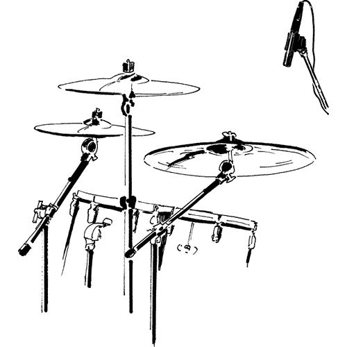 AKG C430 Drum Overhead Miniature Condenser Microphone - Professional Studio Recording for Drums, Percussion & Live Performances