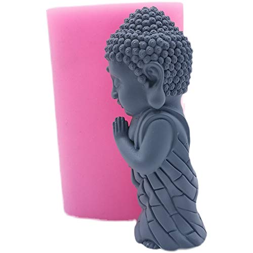 Premium Bronze Buddha Silicone Mold for Candles, Resin Crafts, Gypsum & Concrete Statues - DIY Candle Making, Home Decor & Meditation Space Accessories