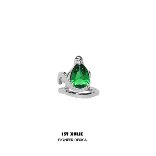 Slytherin House Nail Set Rings - Harry Potter Inspired Jewelry for Women & Girls - Perfect for Cosplay, Halloween Costume & Gift Giving