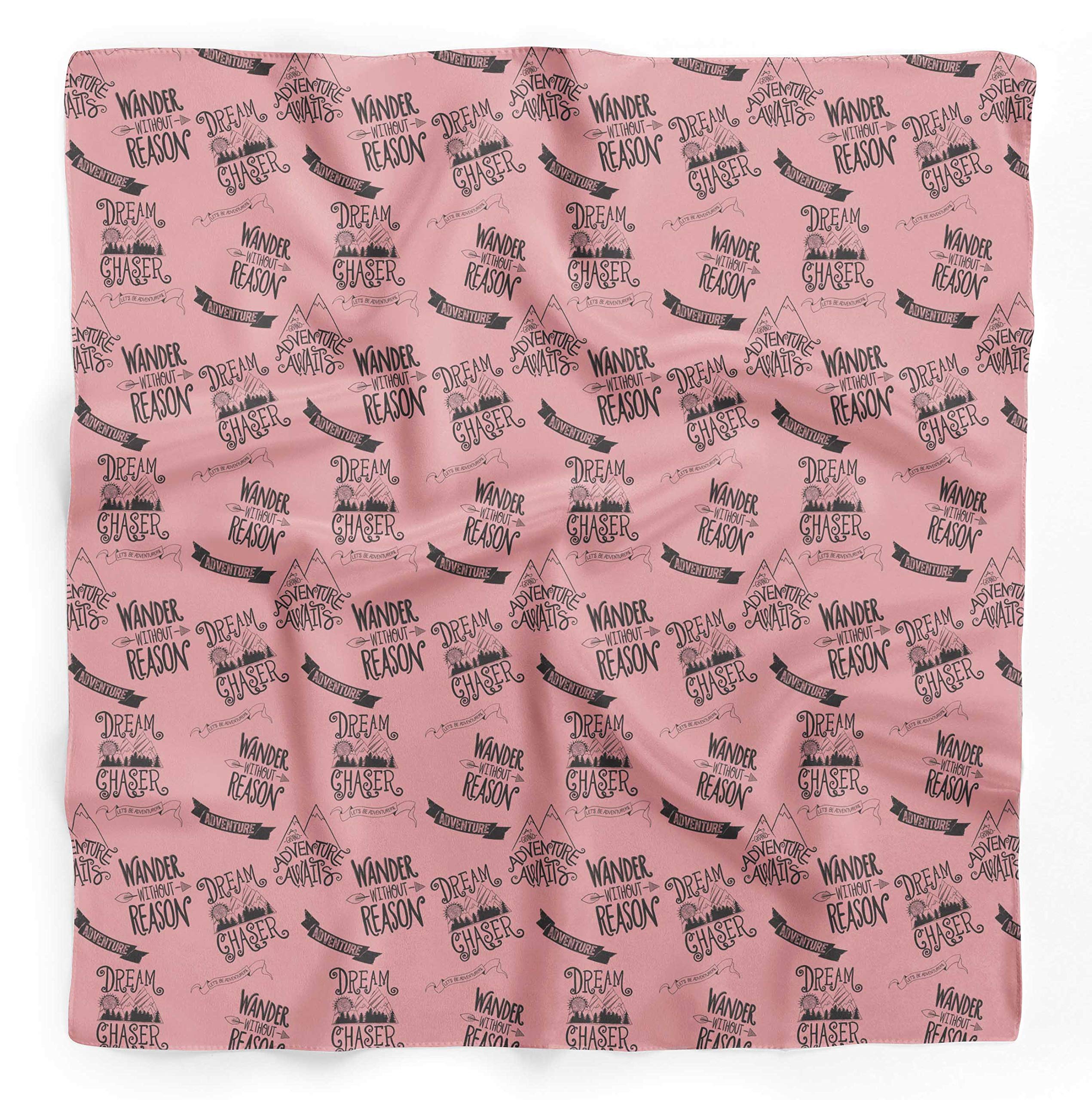 Bimba Pure Silk Printed Head Bandanas & Summer Neck Scarves - Stylish Hair Accessories & Fashionable Neck Wraps for Women - Perfect for Outdoor Activities, Yoga, Beach & Everyday Wear