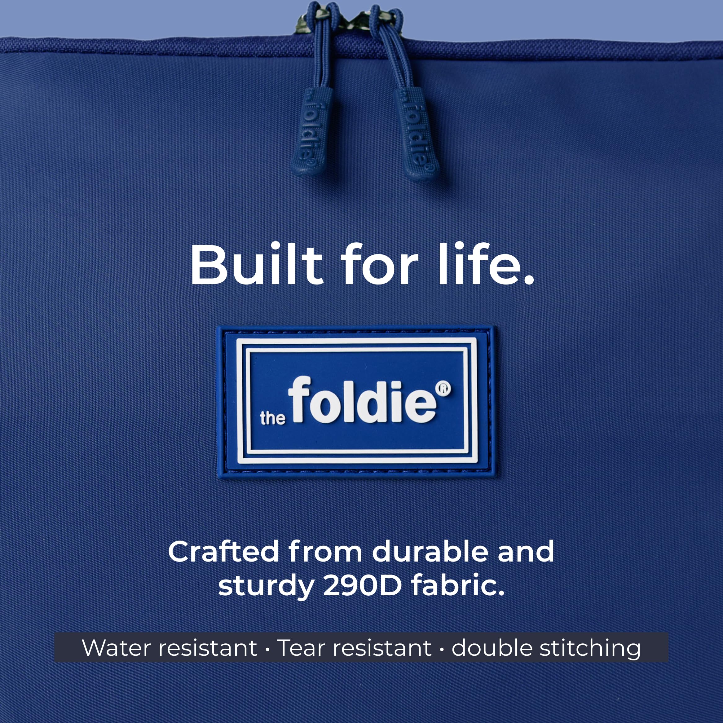 The Foldie® Foldable Travel Tote Bag for Women - Lightweight Weekender Bag with Pockets, Perfect for Gym, Beach & Airplane Travel | Carry-On Essentials & Overnight Trips