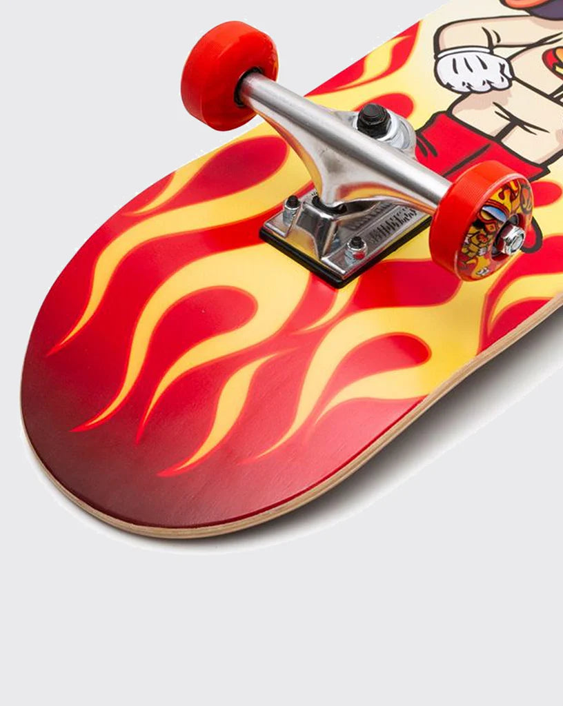 SPEED DEMONS COMPLETE HOTSHOT 8.0 Skateboard - Professional Complete Skateboard Deck for Adults & Teens - Perfect for Street Skating, Tricks & Commuting