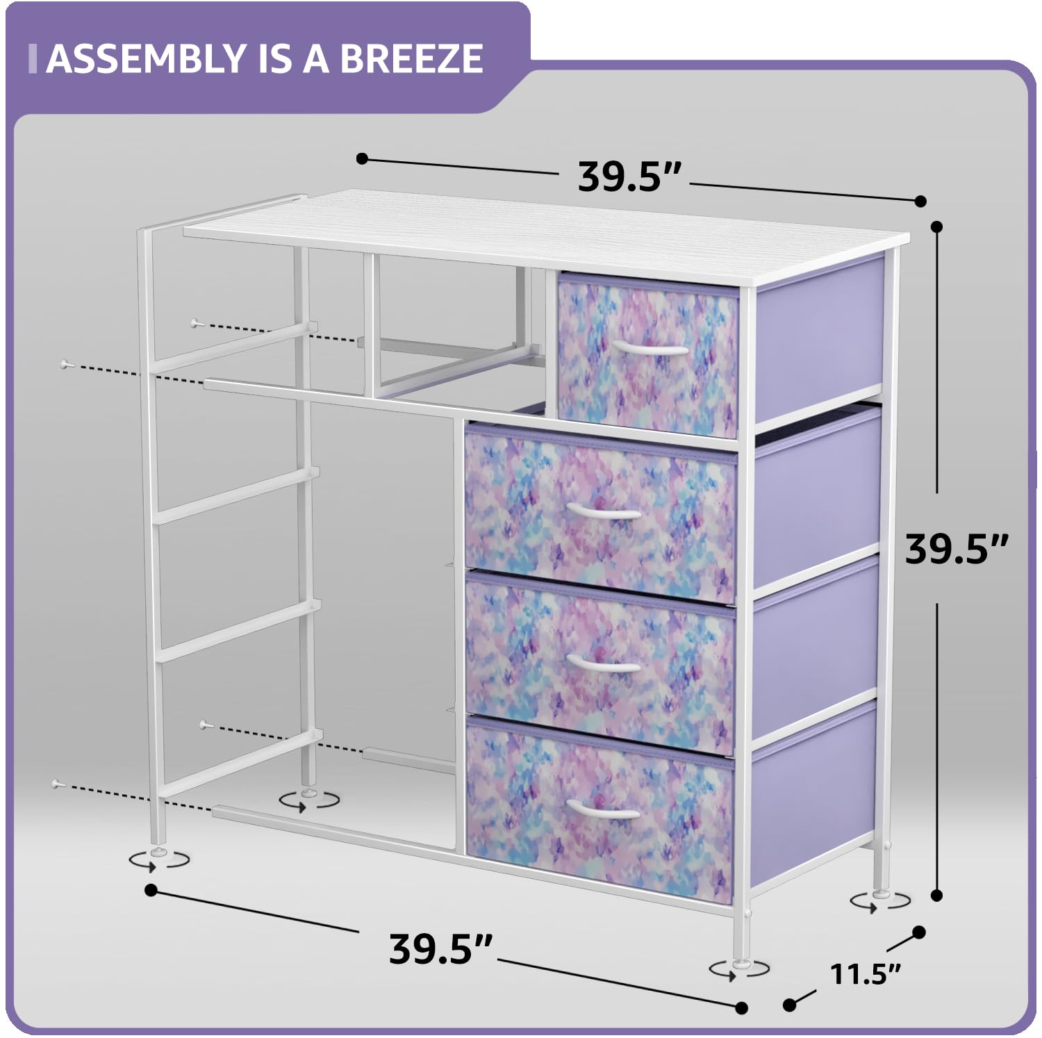Sorbus 9-Drawer Kids Dresser - Sturdy Storage Chest Tower for Bedroom, Closet & Office Organization | Perfect for Kids' Room, Nursery & Dormitory Storage Solutions