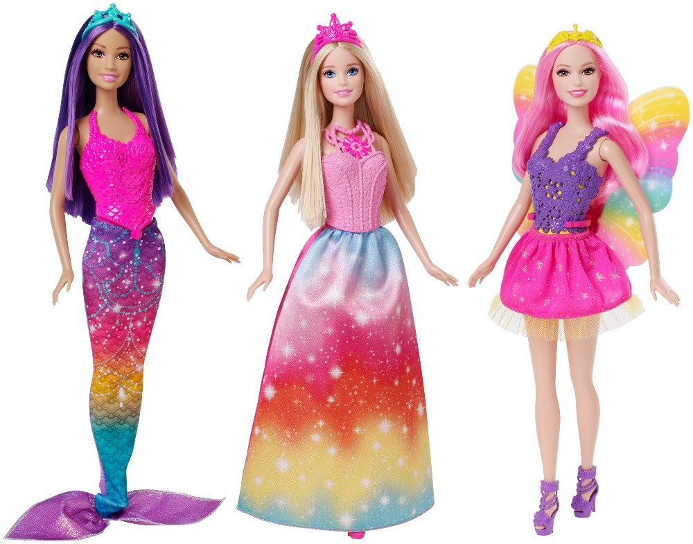 Barbie Fairytale 3-Doll Gift Set with Princess Dresses & Accessories - Perfect for Birthday Gifts, Christmas Presents & Collectors | Playtime, Dress-Up & Display