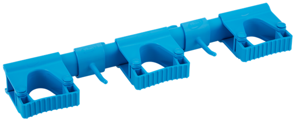 Heavy Duty Wall Mount Bracket with 3 Grip Holders & 2 Hooks - 16.5 Inch - Perfect for Hanging Tools, Garden Supplies & Home Organization - Durable Metal Wall Organizer for Garage, Shed & Workshop