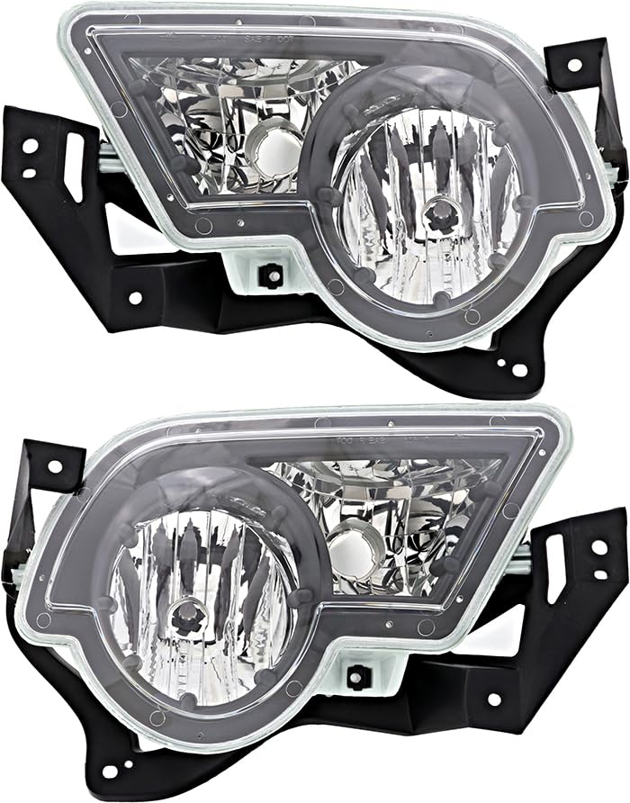 Chevrolet Chevy Avalanche Fog Lights Replacement Kit - Driver & Passenger Side Compatible with 2002-2006 Models | Durable All-Weather Fog Lamps for Enhanced Night Driving Safety