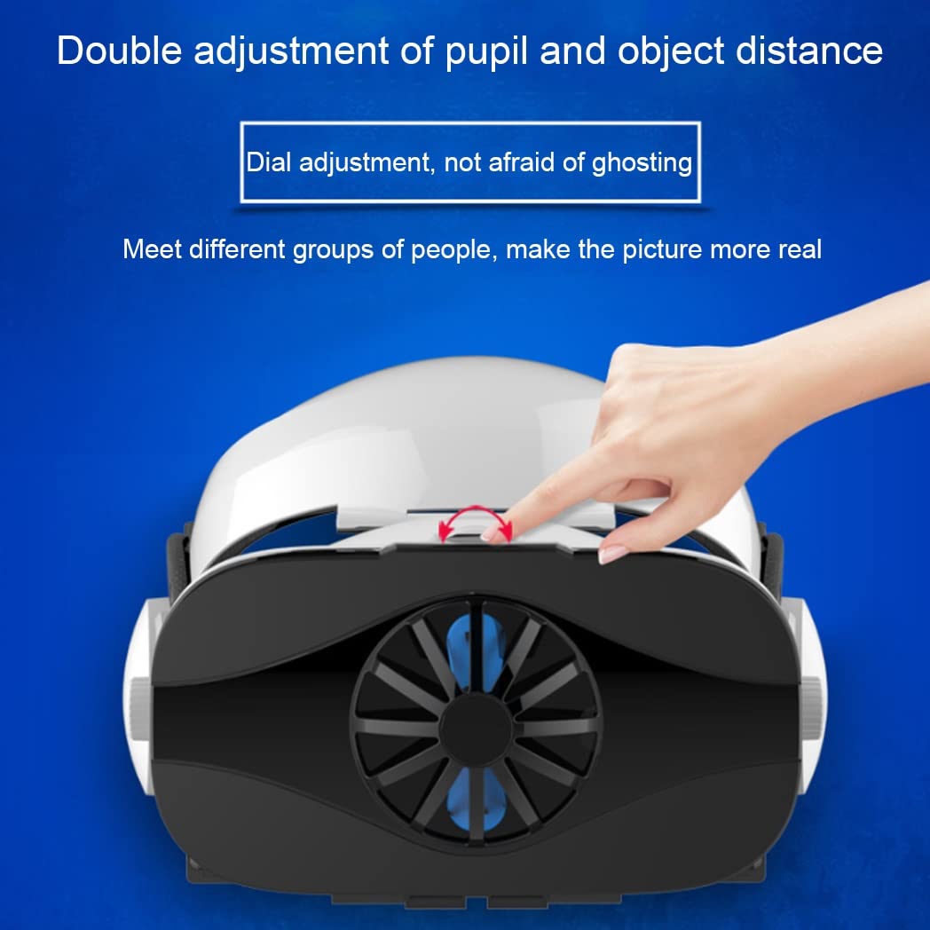3D VR Headset with Bluetooth Controller - Compatible with iPhone 13 Pro Max/13 Pro/13/12/11, Samsung Galaxy S21, Huawei, Xiaomi Series - Immersive Virtual Reality Experience for Gaming, Movies & 360° Videos (Color: Black, OS: iOS/Android)