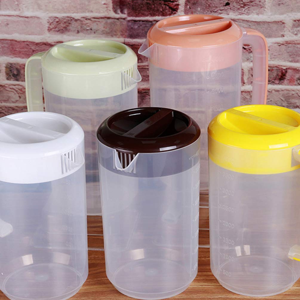 **Cabilock Clear Glass Milk Tea Pitcher with Scale - 32oz Transparent Tea Kettle for Iced Tea, Coffee & Juice - Perfect for Homemade Beverages, Measuring & Serving Cold Drinks**