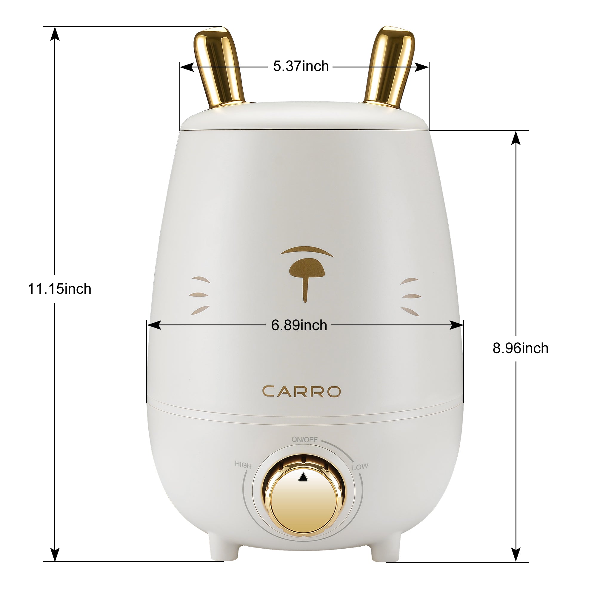 Zukis 0.8 Gallon Cool Mist Humidifier with Essential Oil Diffuser - Top Fill Ultrasonic Air Humidifier for Bedroom, Nursery, Office & Dry Skin Relief