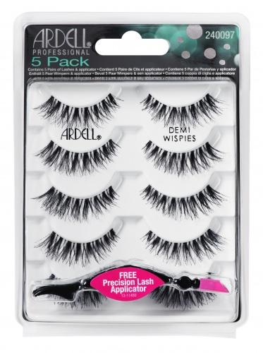 Ardell Natural Whispies False Eyelashes 5 Pack - Demi Black | Fluffy & Lightweight for Everyday Wear, Parties & Special Occasions