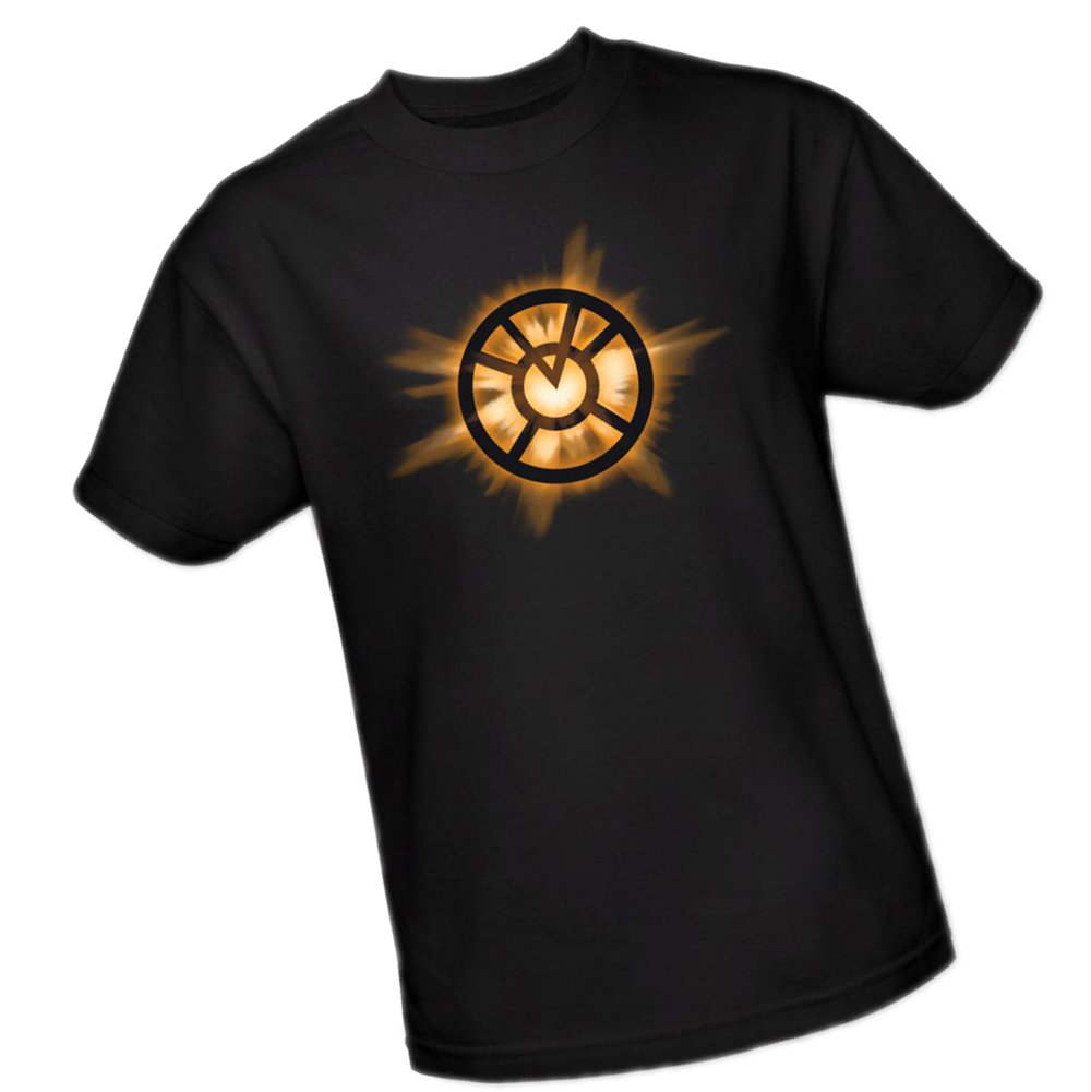 Green Lantern Adult T-Shirt - Orange Glow Design | DC Comics Superhero Graphic Tee for Men & Women | Perfect for Cosplay, Comic Con & Everyday Wear