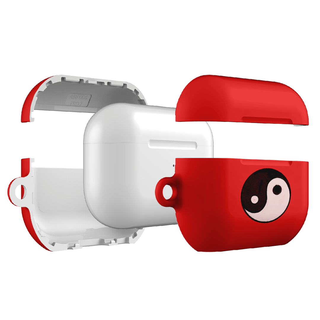 Big Harmony Red AirPods Pro Case - Premium Protective Cover for Apple AirPods Pro (2nd/1st Gen) - Shockproof & Scratch-Resistant - Perfect for Gym, Travel & Daily Use