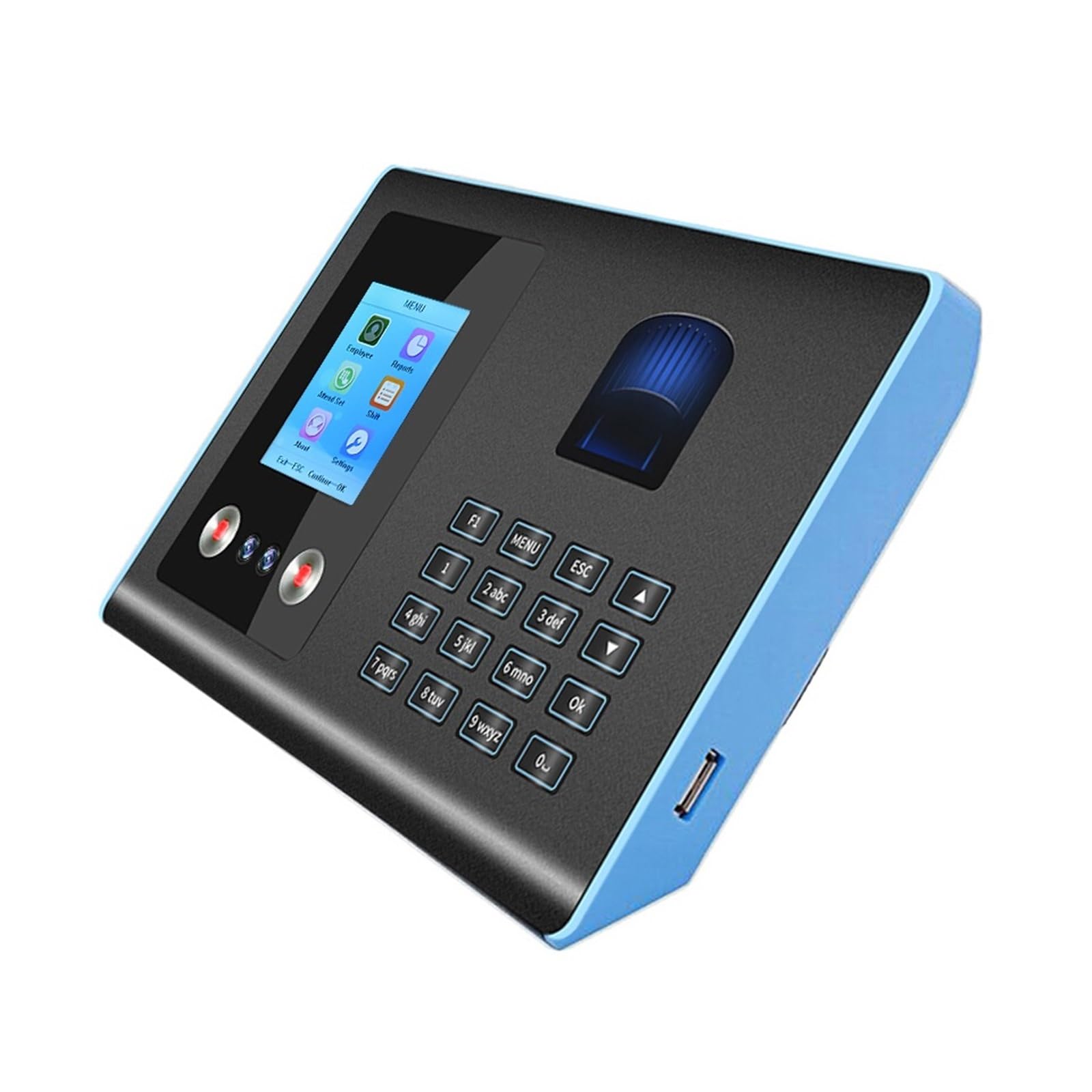 Biometric Facial Recognition & Fingerprint Time Attendance System - Secure Employee Clock-in Device for Offices, Schools & Businesses