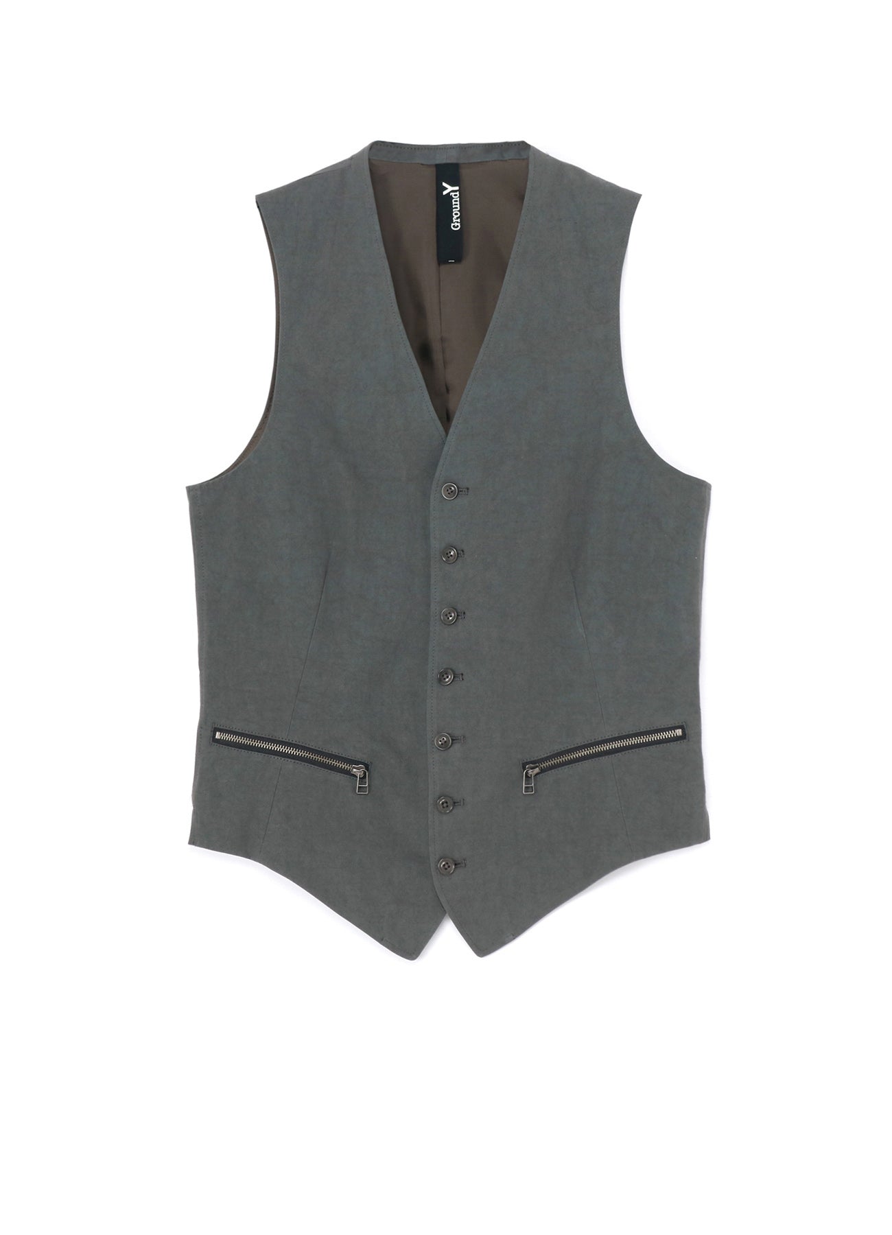 COTTON ZAZA CROSS WA ZIPPER POCKET VEST - Men's Casual Streetwear Jacket for Outdoor Activities & Urban Fashion