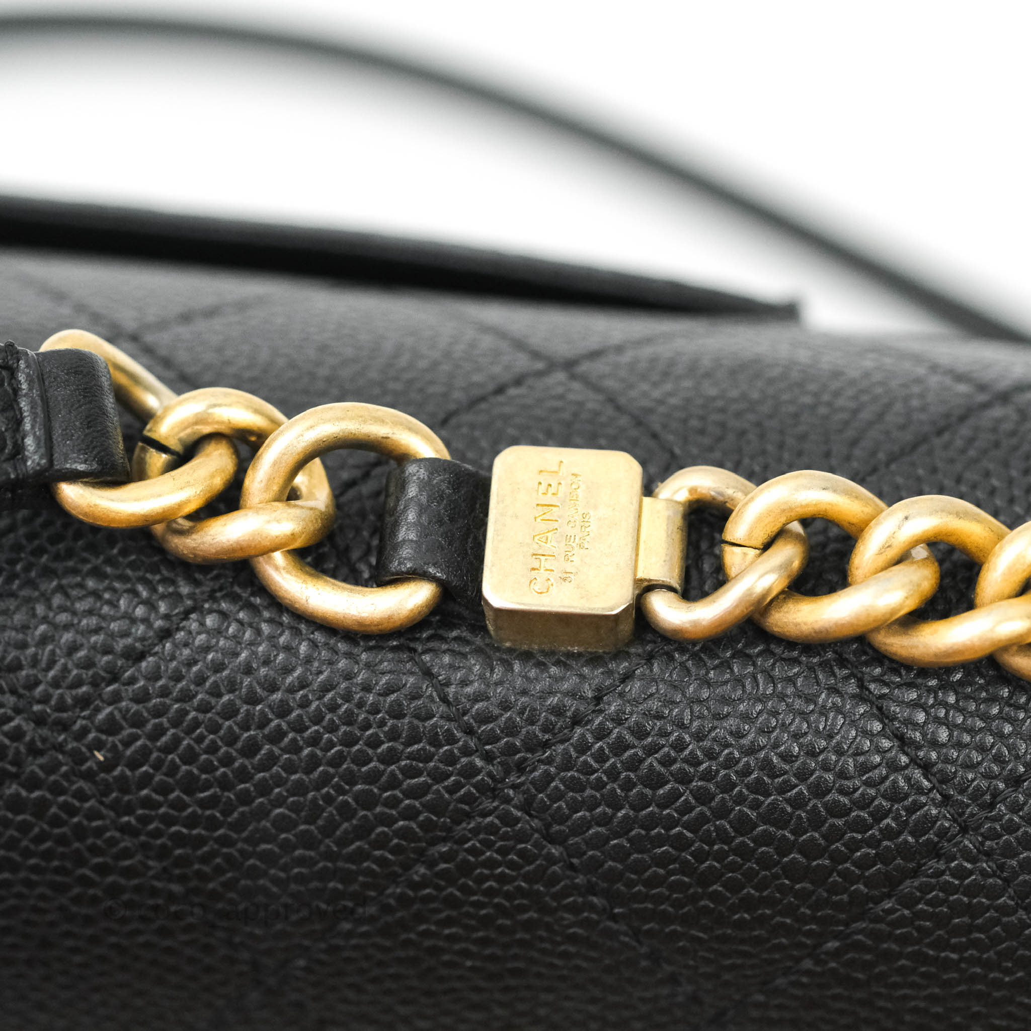 Chanel Chic Affinity Medium Grained Calfskin Handbag - Black with Aged Gold Hardware | Luxury Crossbody Bag for Women, Perfect for Date Night & Evening Events