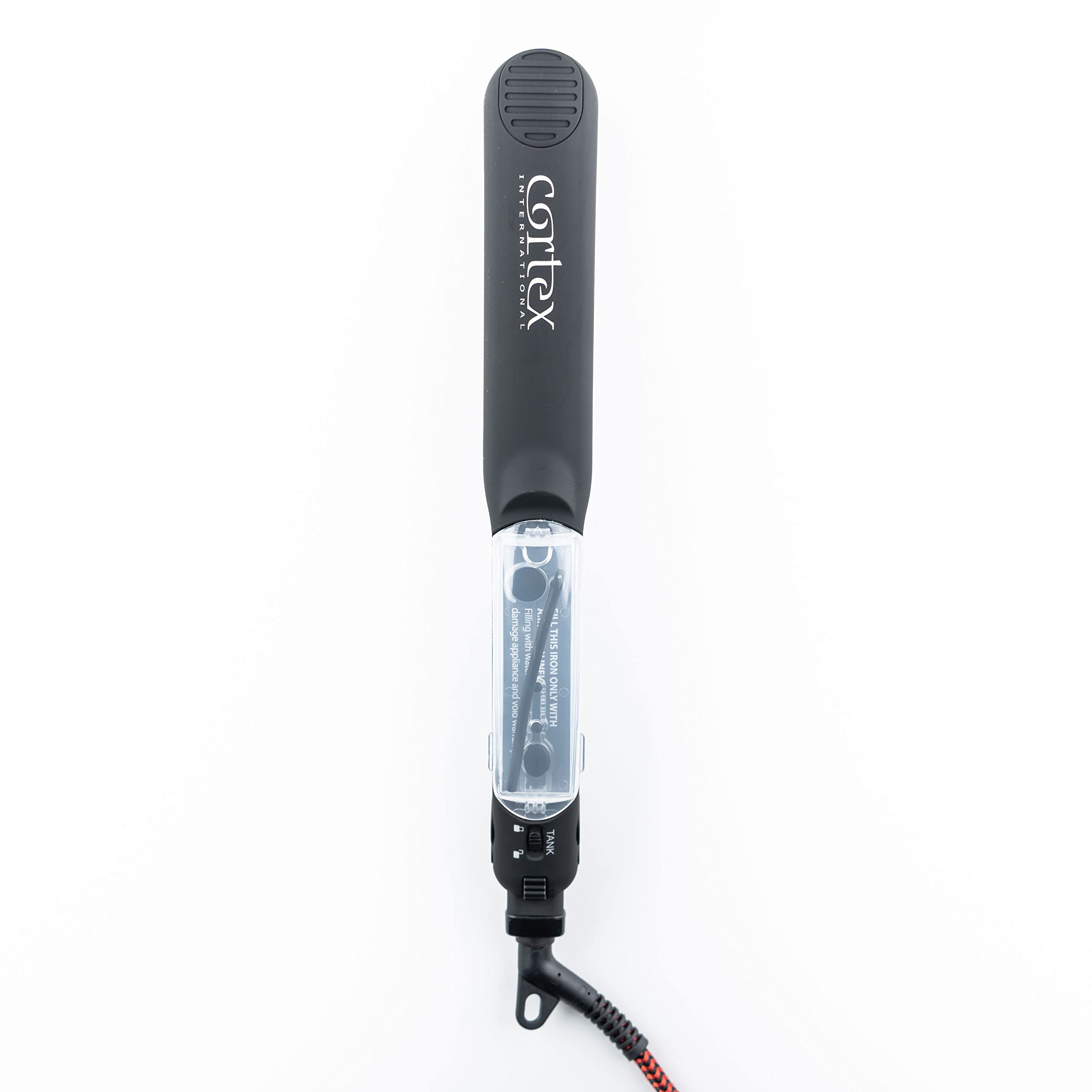 Professional Vapor Flat Iron with Ceramic Plates & Argan Infusion - 1.25 Inch Hair Straightener for Smooth & Shiny Hair - Includes Argan Oil Refill Bundle - Perfect for Salon & Home Use (Black)