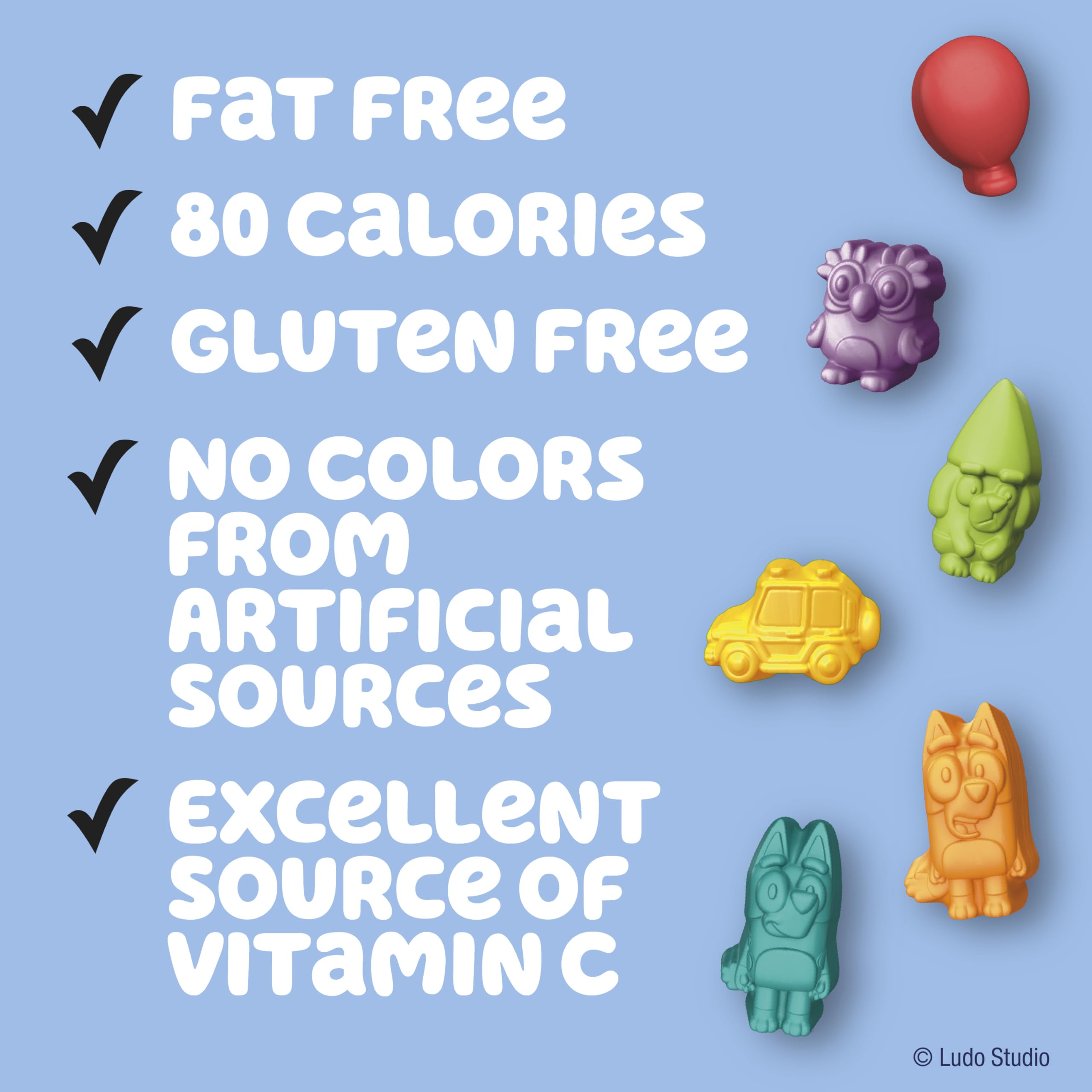 Bluey Fruit Flavored Snacks - Gluten Free, 22 Count Value Pack (17.6 oz) - Easter Basket Stuffers & Treat Pouches for Kids Lunch Box, School Snacks & Party Favors
