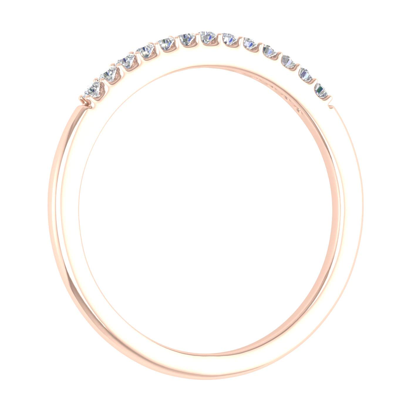 1/10 Carat Diamond Anniversary Ring Band in 10K Gold - Elegant Wedding & Engagement Jewelry for Women - Perfect Gift for Wife, Girlfriend & Special Occasions