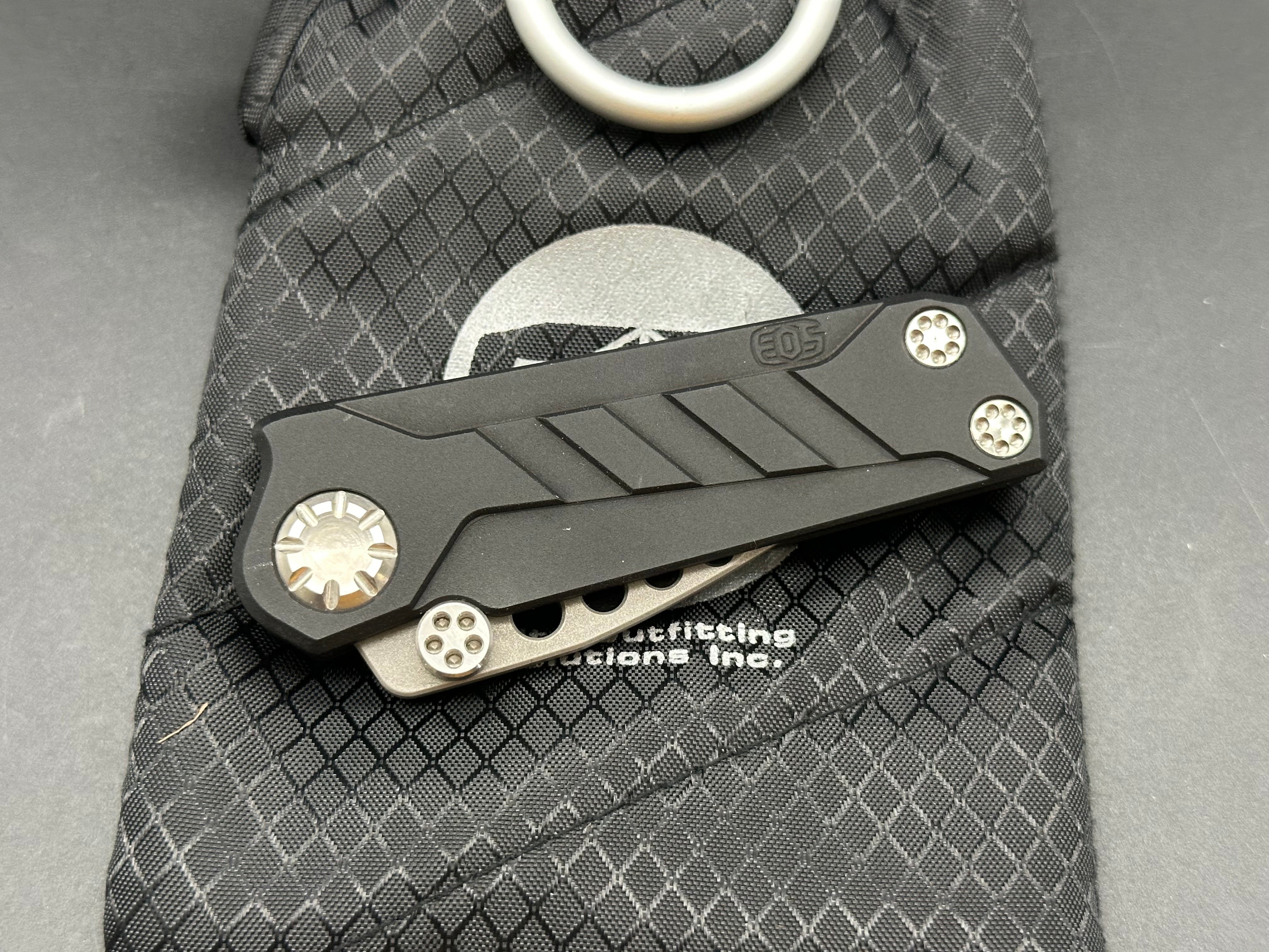 E0S Prawn Tanto Friction Folder Knife - Premium EDC Pocket Knife for Camping, Hiking & Outdoor Adventures