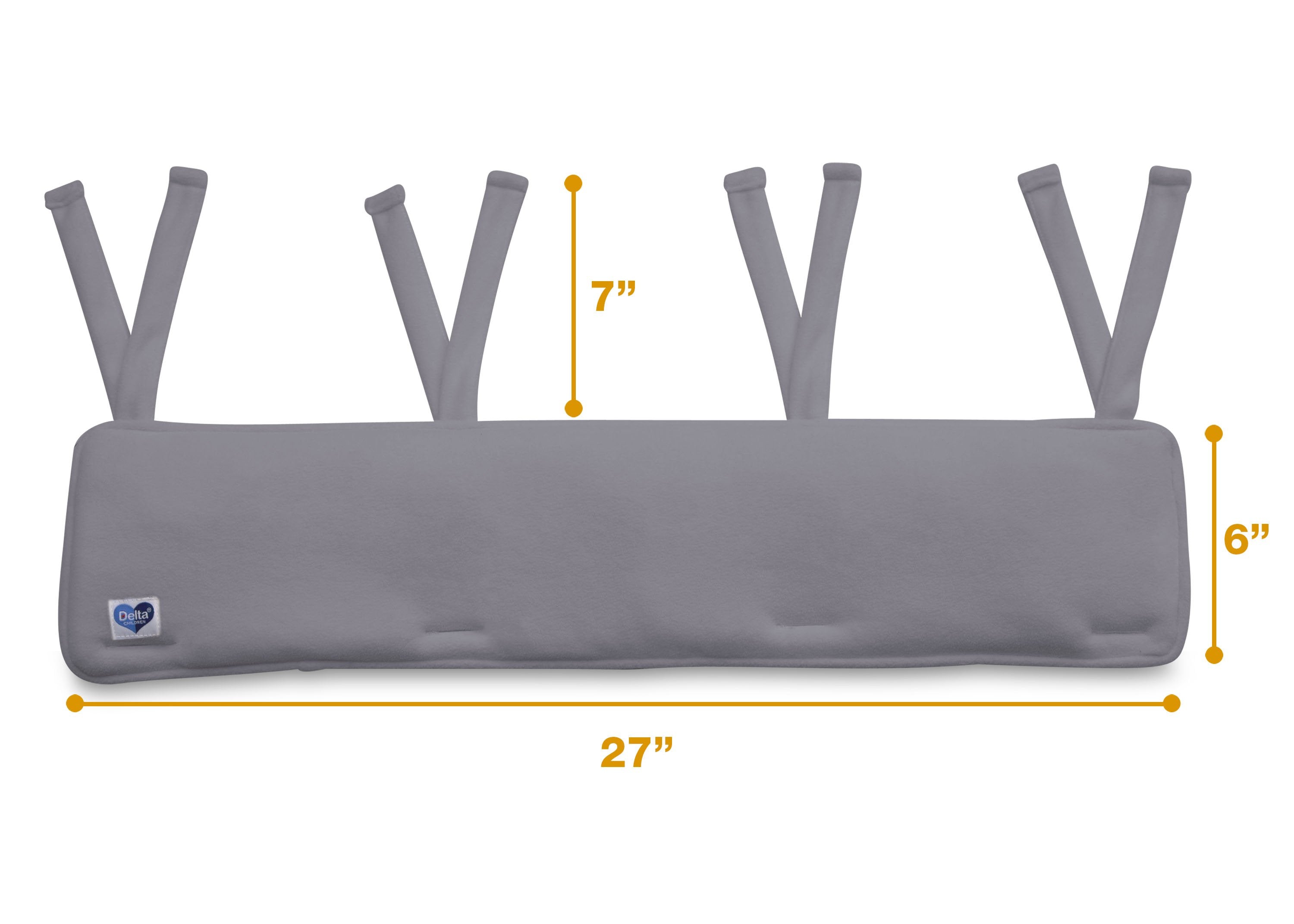 Waterproof Fleece Crib Rail Covers for Baby Cribs - Soft Protectors for Short Side Rails (2 Pack) - Perfect for Teething, Chewing & Protecting Furniture