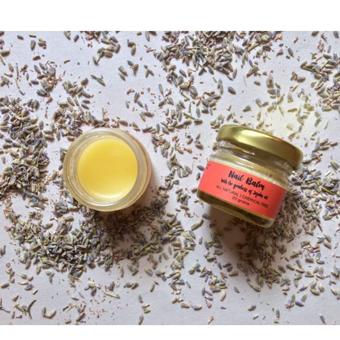 Vishisht Natural Frankincense Nail Balm with Jojoba & Lavender Oil - 20g | Paraben-Free, Silicone-Free, Zero Waste | Moisturizing Cuticle Care for Dry Hands & Nail Repair | Perfect for Home Spa & Self-Care Routines