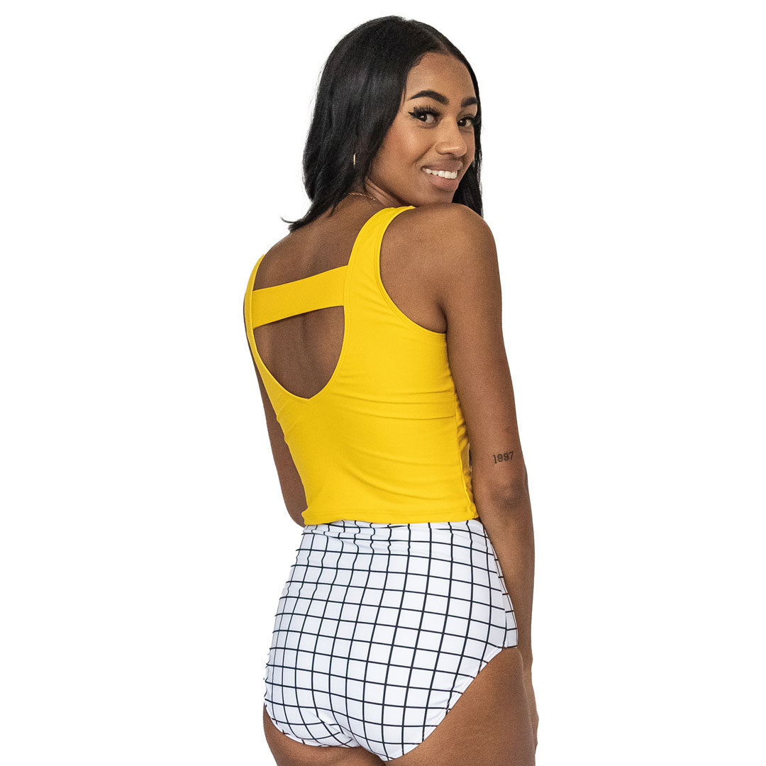 Women's Flattering V-Neck Tankini Top - Swimwear for Beach & Pool - Perfect for Summer Vacations & Water Activities