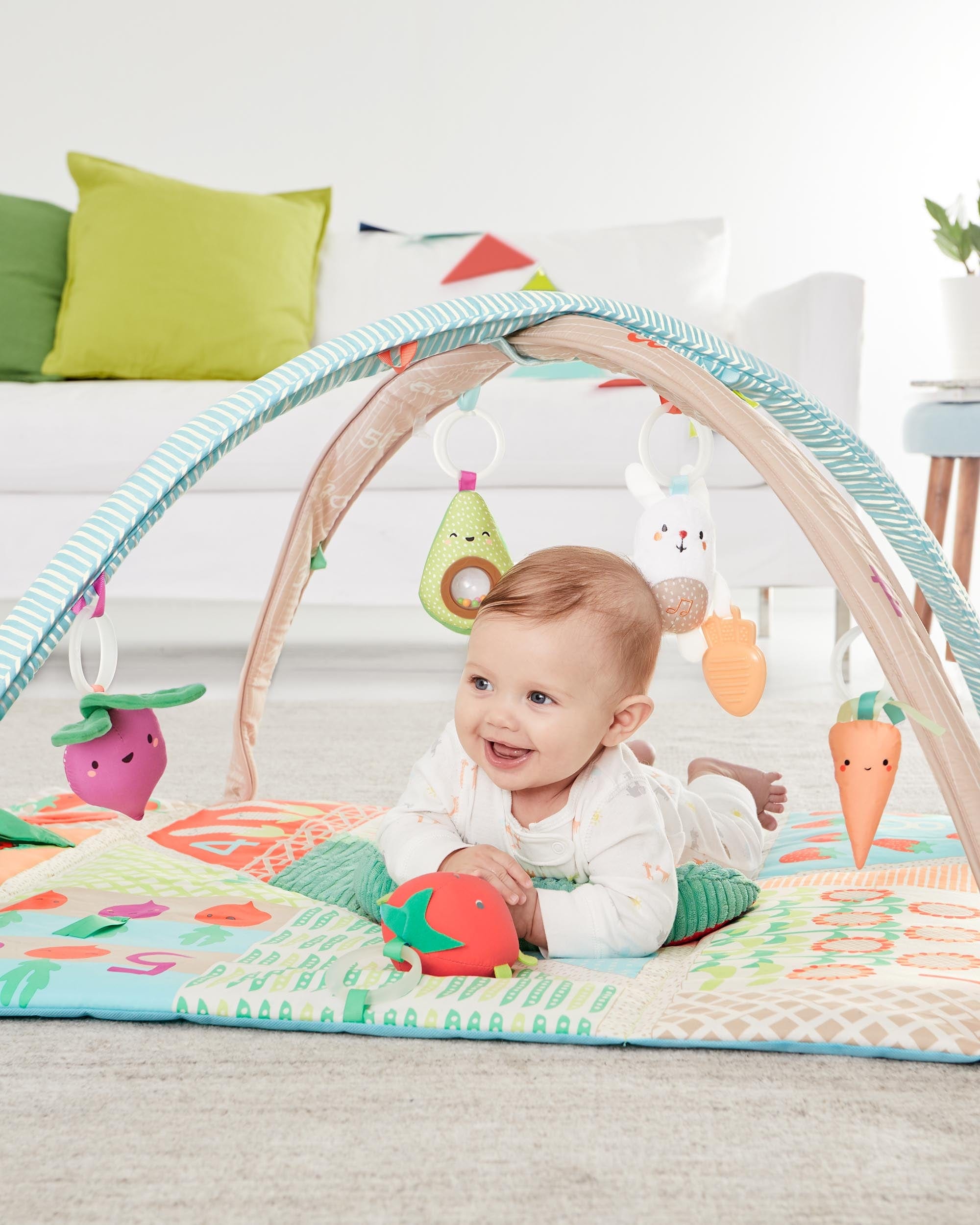 Skip Hop Activity Gym for Babies - Interactive Playmat with Toys & Music for Tummy Time & Sensory Development - Perfect for Newborns & Infants