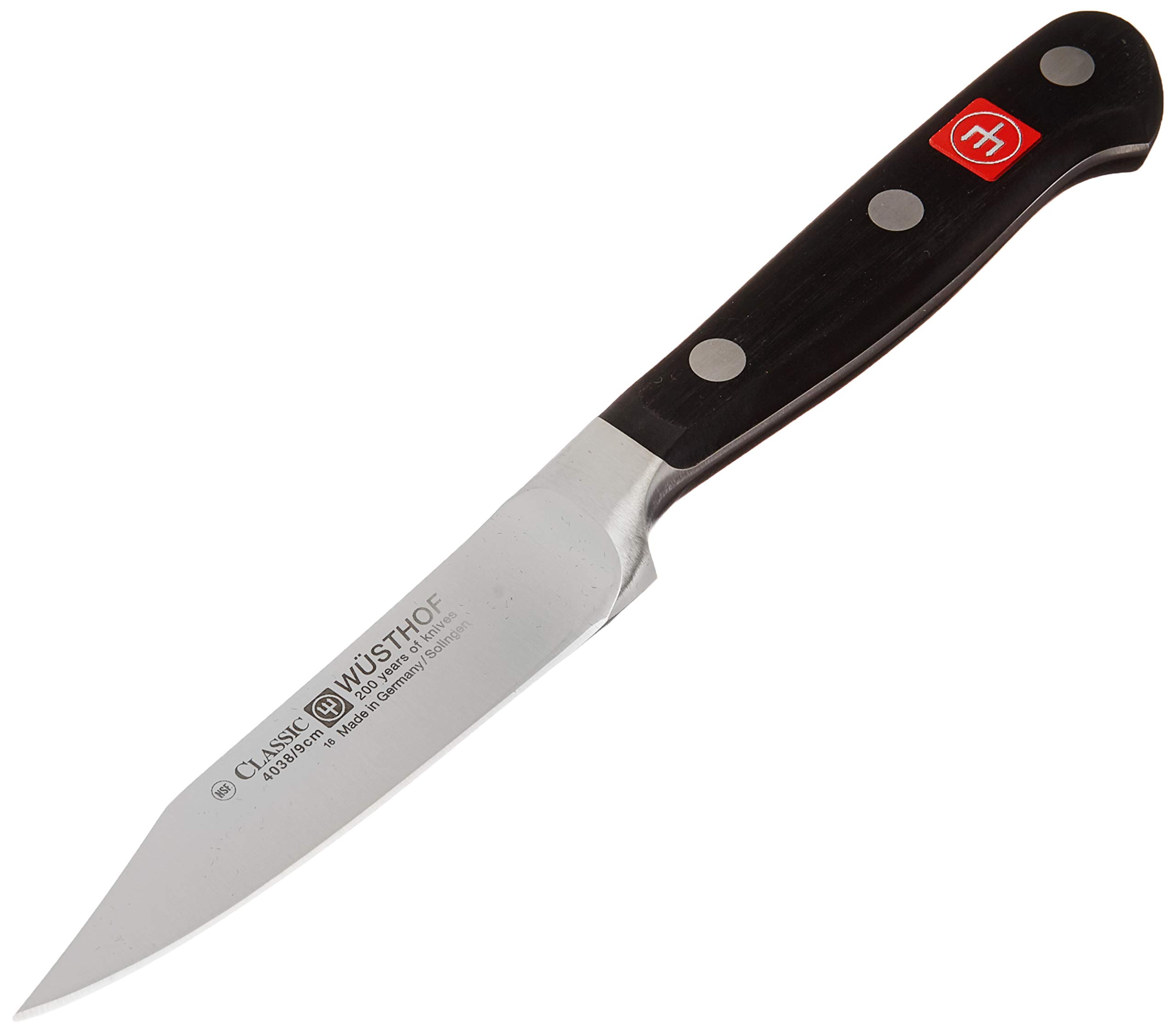 Wusthof Classic 3.5-inch Clip Point Paring Knife - Premium Stainless Steel Kitchen Knife for Precise Peeling & Slicing | Perfect for Fruits, Vegetables & Detailed Culinary Tasks