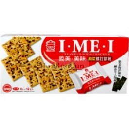 Premium I Mei Seaweed Soda Crackers - 6.77oz (Pack of 2) - Authentic Taiwanese Snack - Crunchy & Delicious - Perfect for Parties, School Lunches & On-the-Go Snacking