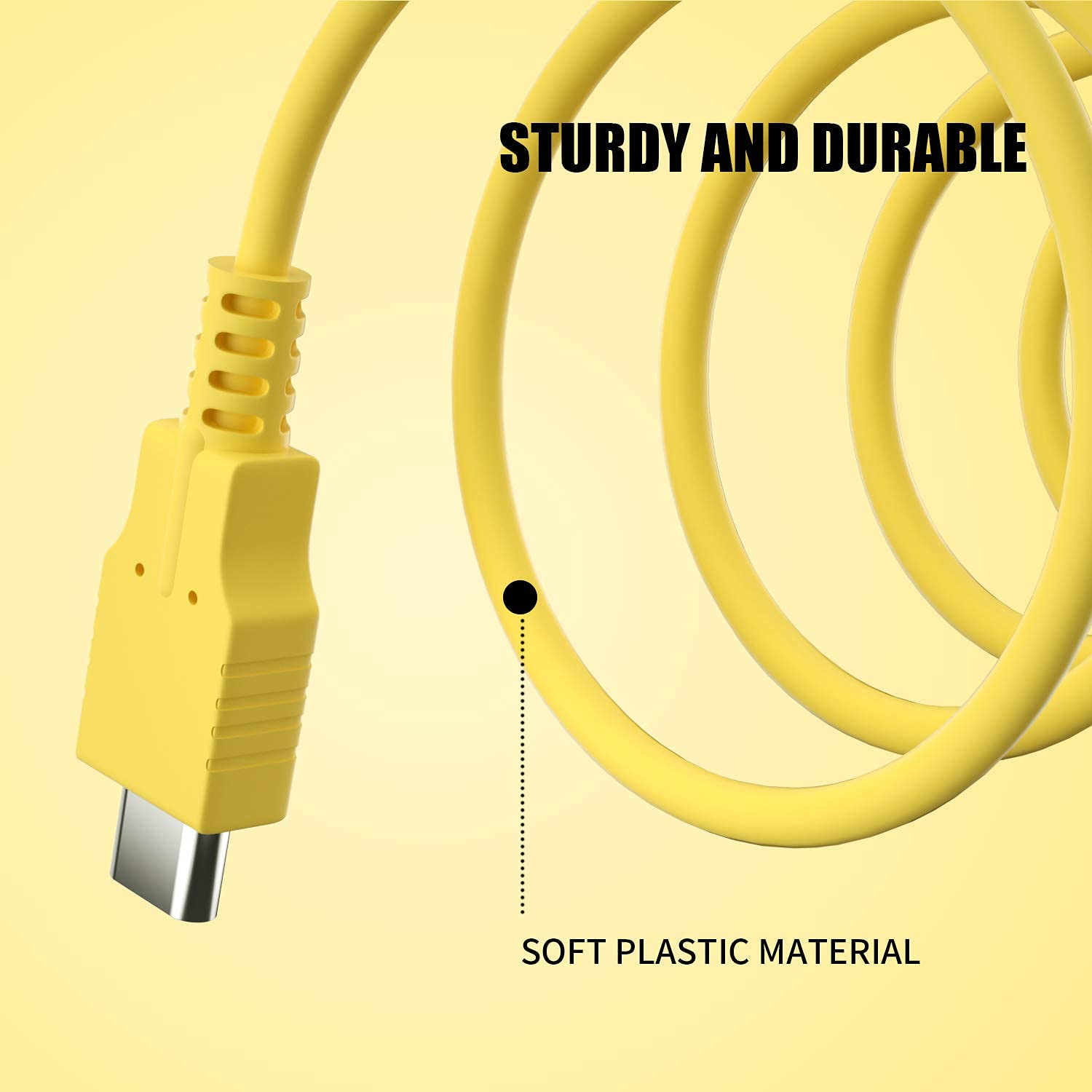 HEATFUN USB C Fast Charging Cable for Nintendo Switch & MacBook - Portable Charger for Gaming & Travel