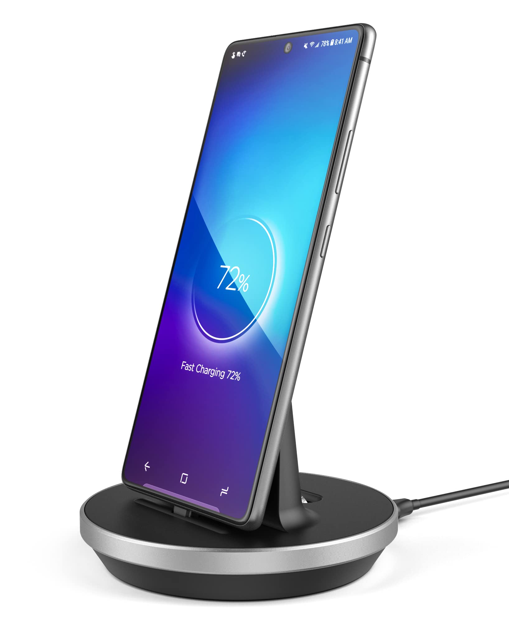 Super Fast 25W/45W USB-C Charging Dock for Samsung Galaxy S23 Ultra/S22 - Aluminum Desktop Stand with Secure Grip | Perfect for Home, Office & Travel Charging