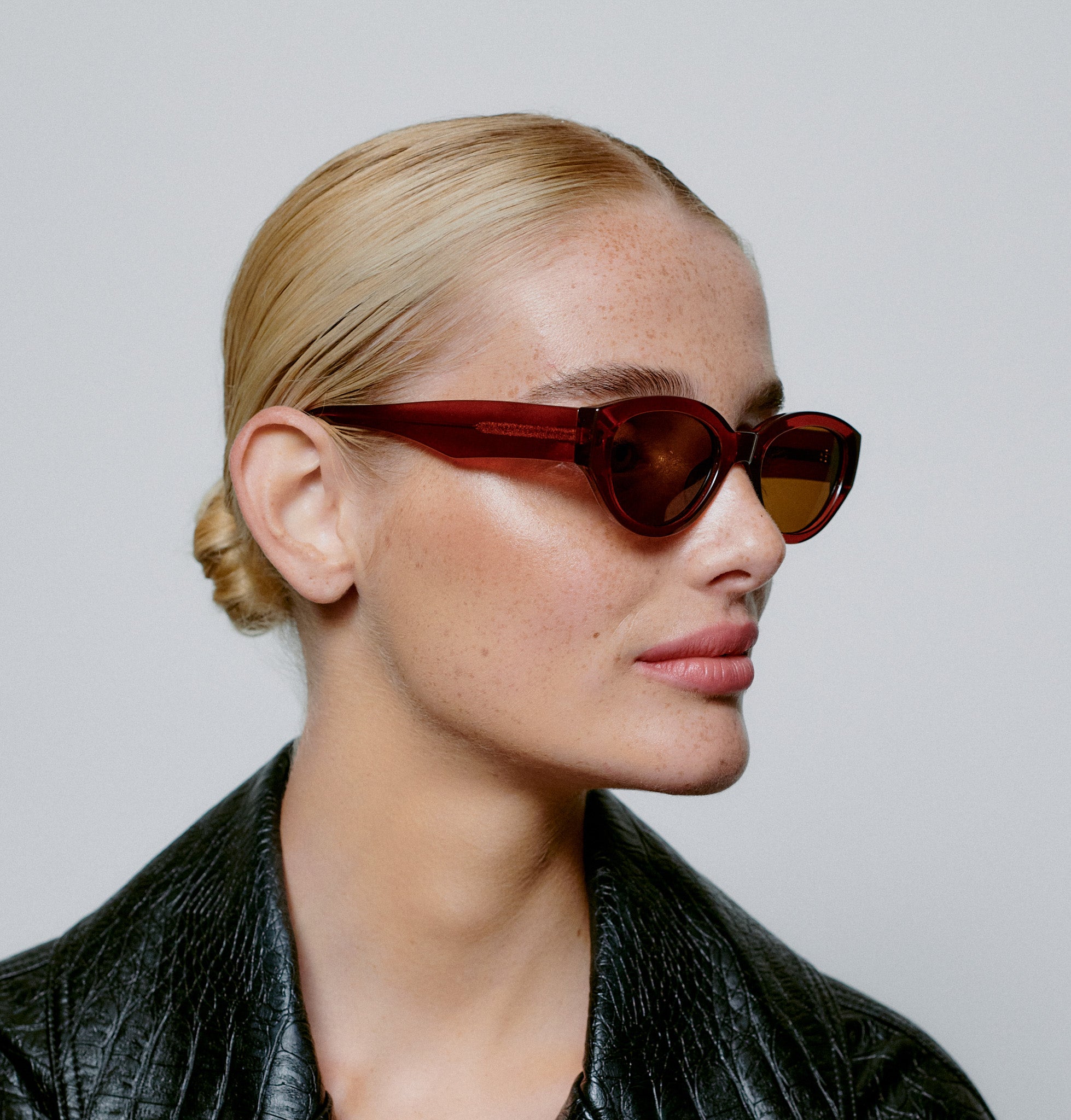 A. Kjaerbede Brown Winnie Sunglasses - Stylish UV Protection for Women - Perfect for Outdoor Activities, Beach & Driving