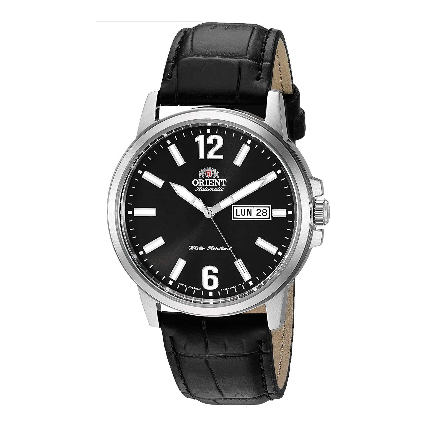 Orient Men's RA-AA0C Japanese Automatic Hand-Winding Sports Watch with Date Display - Durable Stainless Steel Case & Water Resistant for Outdoor Activities, Gym & Daily Wear