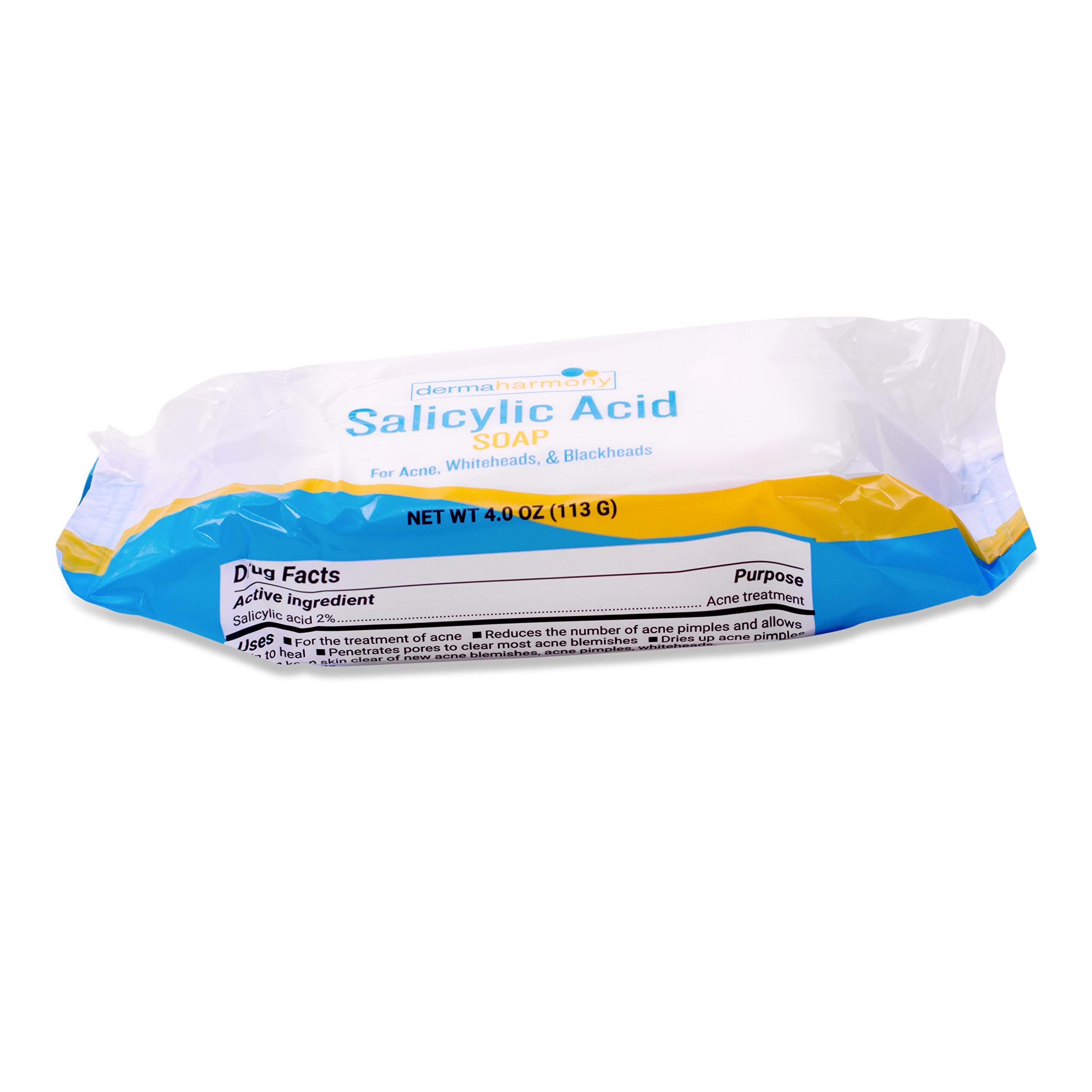 2% Salicylic Acid Acne Treatment Soap - 10 Pack (4 oz Each) for Clear Skin | Face & Body Wash for Oily, Acne-Prone Skin | Gentle Exfoliating Cleanser for Daily Use