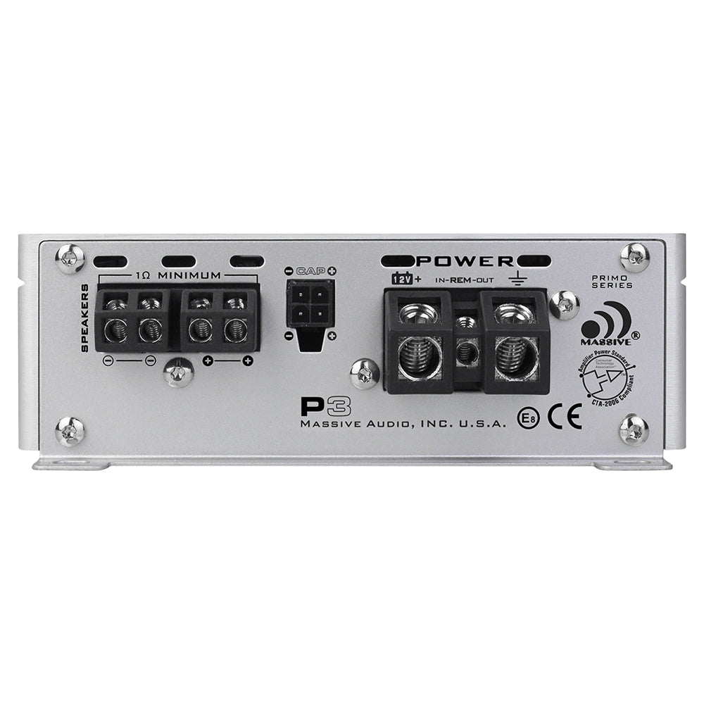 P3 1000W RMS @ 1 Ohm Monoblock Car Amplifier - Powerful Bass Boost for Car Audio Systems & Subwoofers