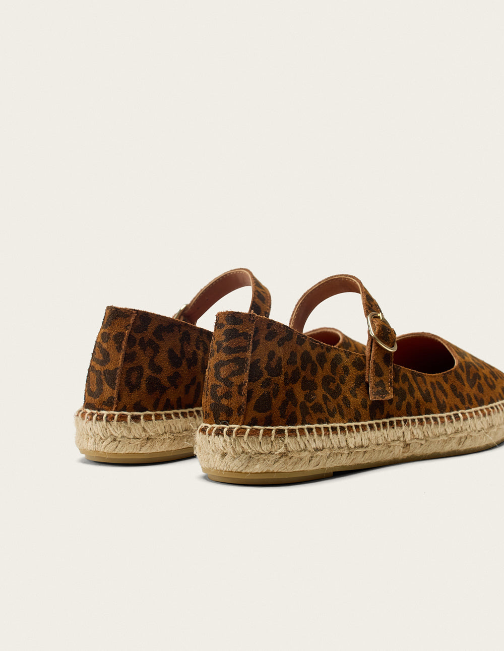 Bebi Suede Leopard Espadrilles - Stylish Women's Casual Shoes for Summer Outings & Beach Vacations