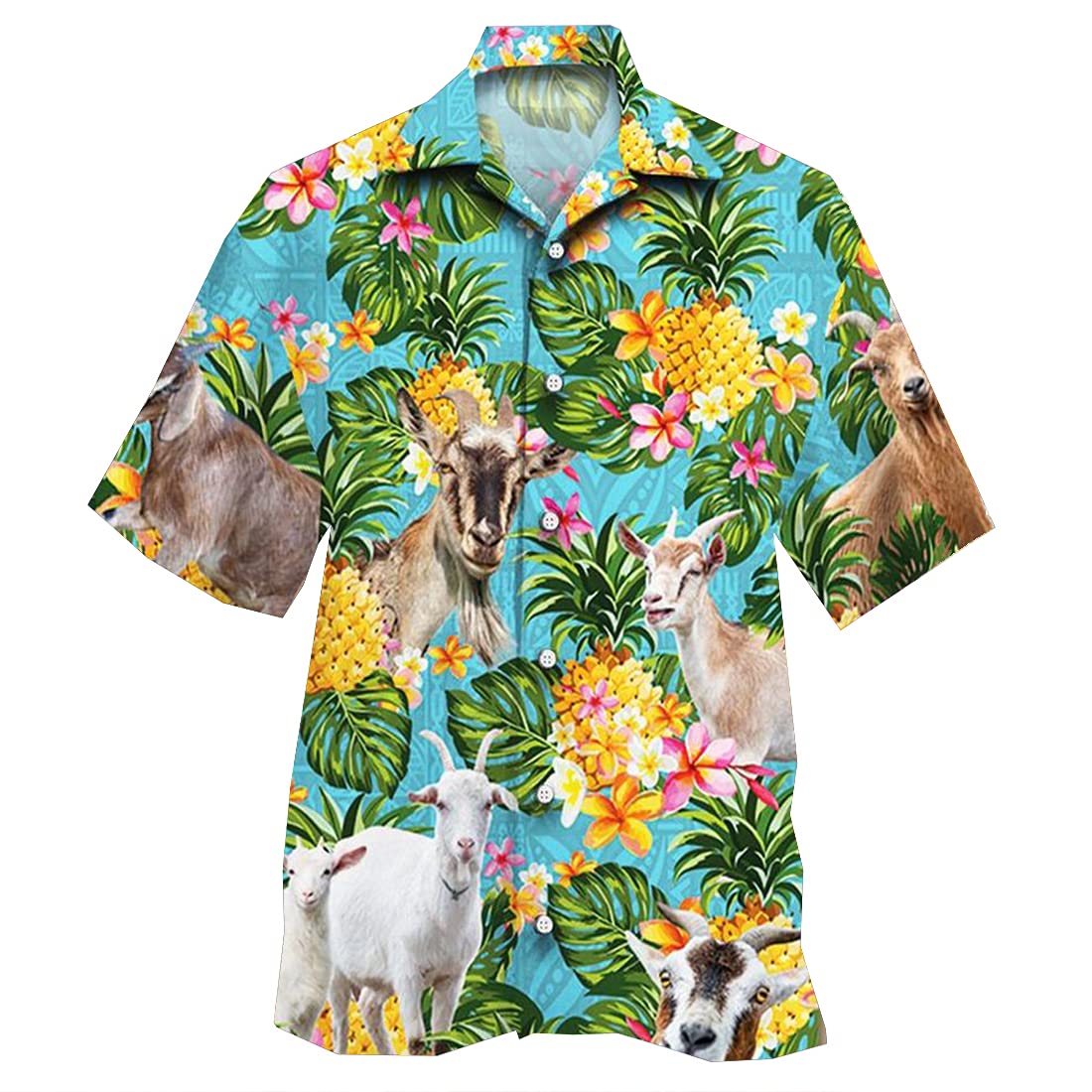 Stylish Animal Print Hawaiian Shirts for Men & Women - Comfortable Short Sleeve Button Down Shirts with Cattle Design - Perfect for Beach Vacations, Summer Parties & Tropical Getaways (Set of 28)