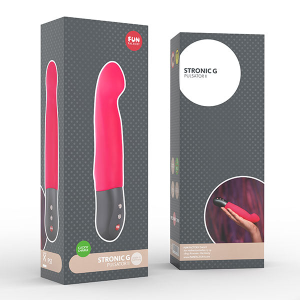 Fun Factory Stronic G Spot Pulsator II - Hands-Free Thrusting Dildo for Women - Powerful G-Spot Stimulator - Waterproof & Rechargeable Adult Toy for Solo Play & Couples Use