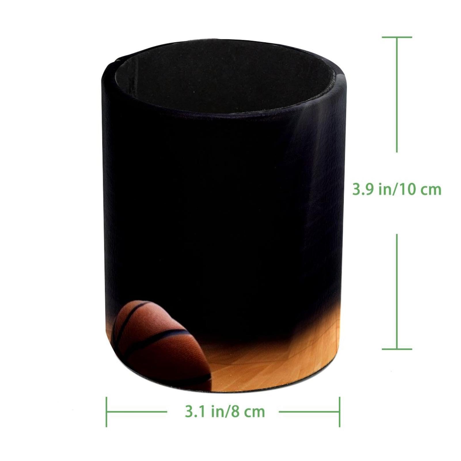 Basketball Wooden Pen Holder for Desk - Stylish Pencil Organizer for Office, Home & School Supplies - Perfect Desk Accessory for Work, Study & Gift Giving