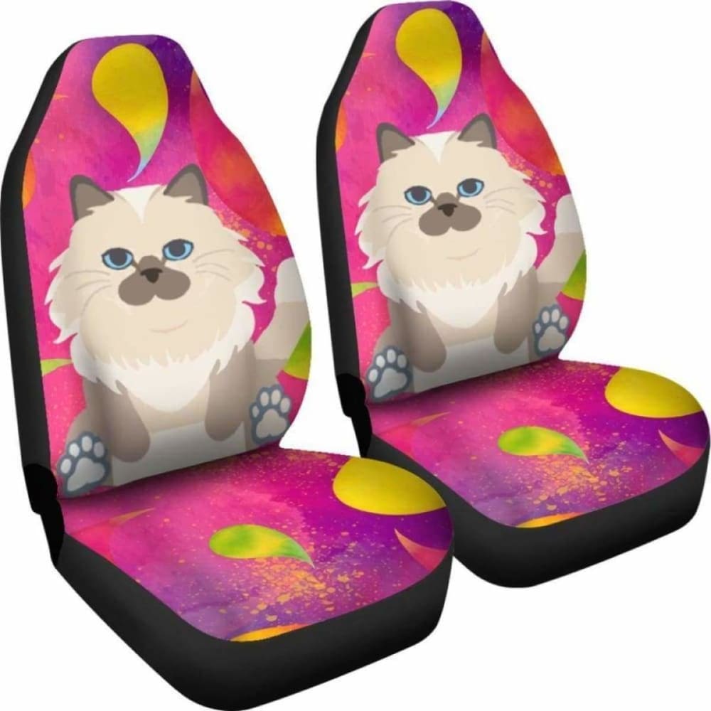 Premium Birman Car Seat Covers - Universal Fit for Most Vehicles (5-Piece Set) - Soft & Durable Protection for Cars, SUVs, Trucks - Perfect for Road Trips, Daily Commute & Pet Protection