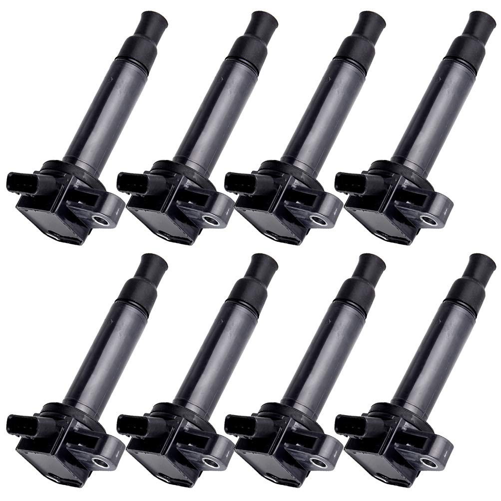 AUTOMUTO 8-Piece Ignition Coil Pack Set Compatible with 2003-2009 Toyota 4Runner 4.7L V8 Engine - Direct Replacement for OEM Part UF230 - Perfect for Engine Tune-Ups & Performance Upgrades