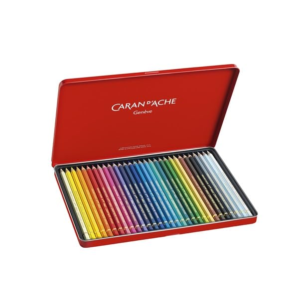 Premium Caran D'Ache Pablo Artist Colored Pencils - Set of 30 Vibrant Colors (666.330) | Professional Drawing, Sketching & Coloring for Artists, Students & Hobbyists