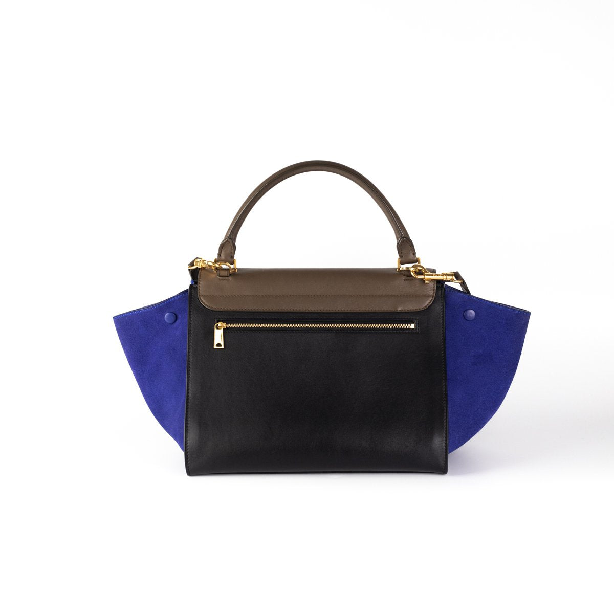 Celine Trapeze Medium Tricolour Leather Handbag - Luxury Designer Crossbody Bag for Women | Perfect for Work, Travel & Everyday Use