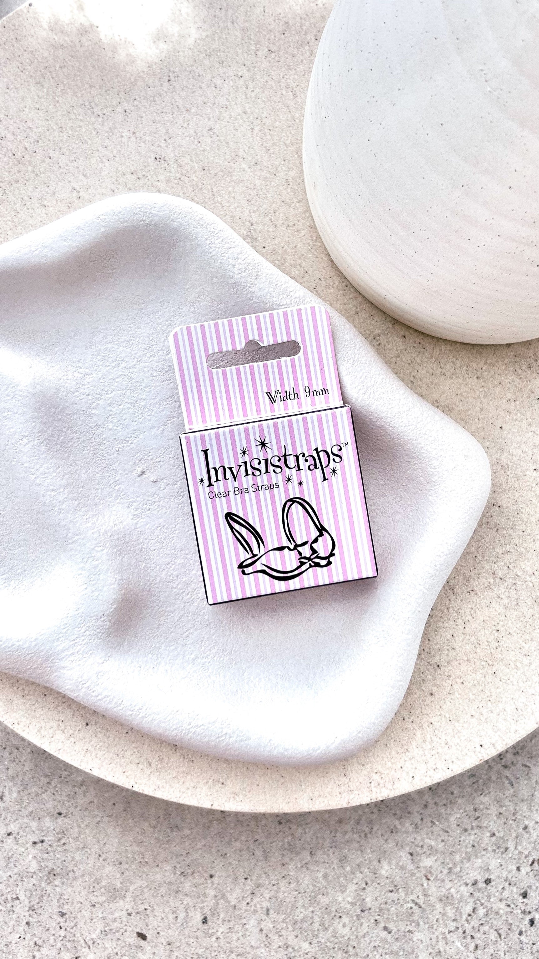 Invisistras Clear Bra Straps 9mm - Seamless & Invisible Underwear Support for Comfort & Discretion - Perfect for Tanks, Dresses & Formal Wear