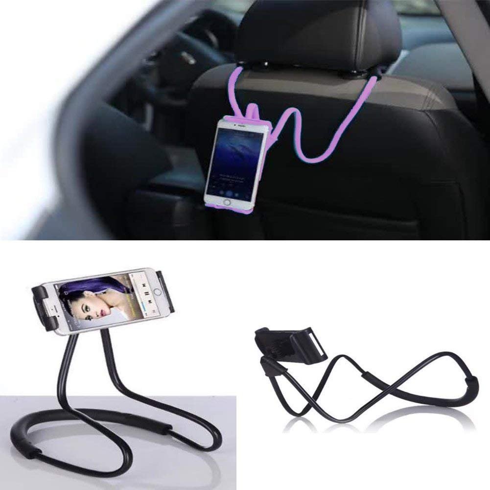 Chapter Seven Universal Smartphone Stand - Adjustable Neck Phone Holder, Flexible & Rotatable Lazy Bracket for Hands-Free Viewing (White) - Perfect for Cooking, Working, Reading & Watching Videos