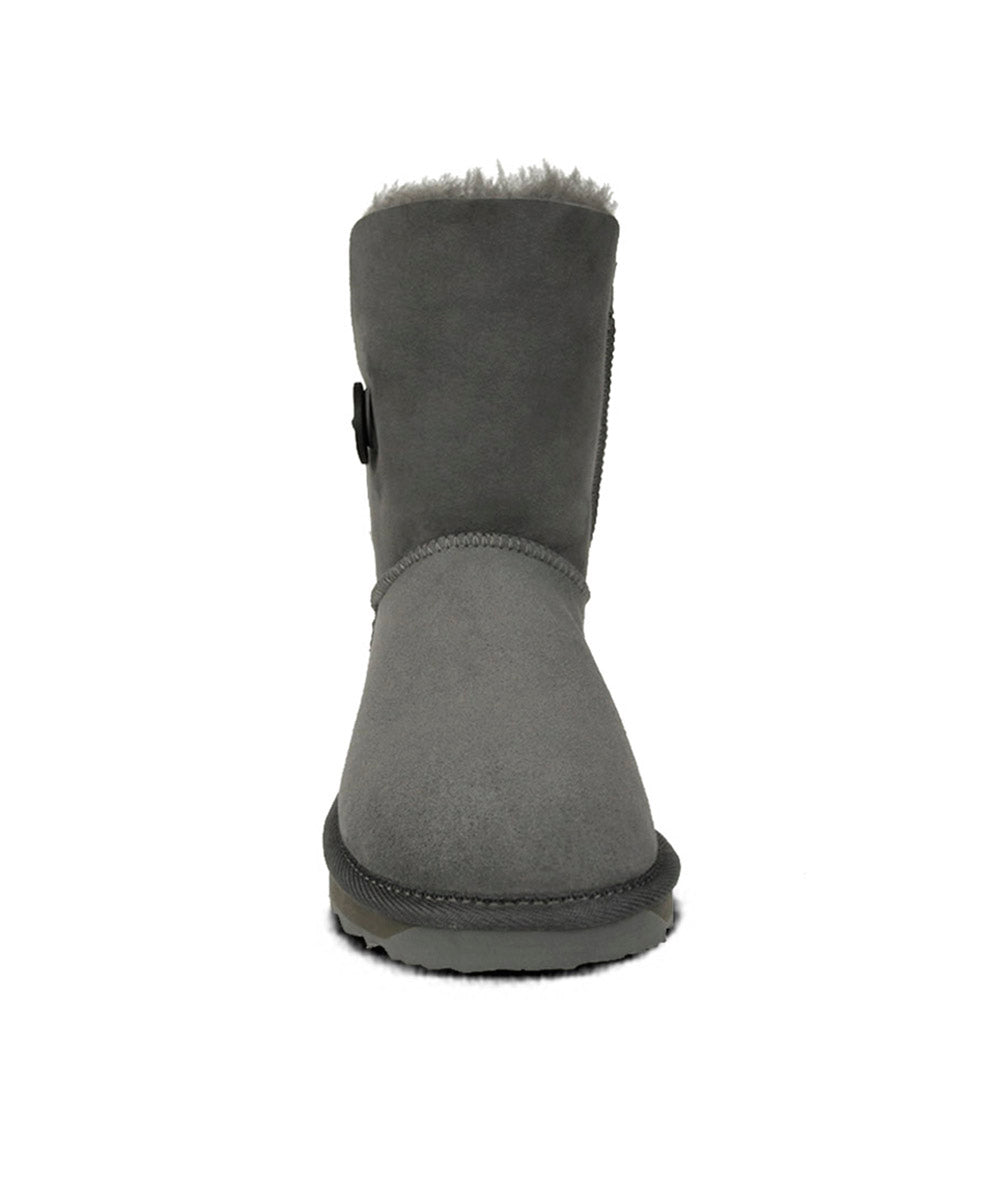 Women's UGG Premium Short Button Boots - Warm Winter Snow Boots for Women | Cozy & Stylish Ankle Boots for Cold Weather, Outdoor Activities & Casual Wear