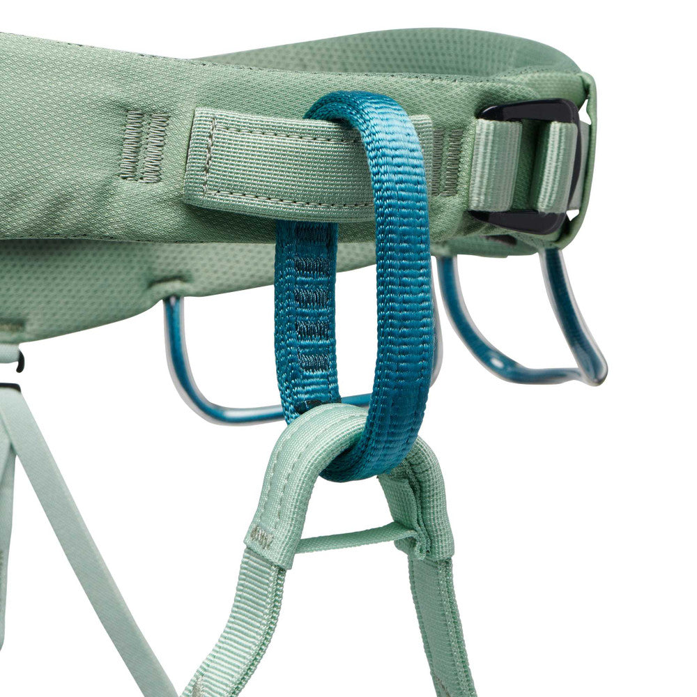 Black Diamond Momentum Harness for Women - Rock Climbing & Mountaineering Gear - Lightweight & Adjustable for Outdoor Adventures