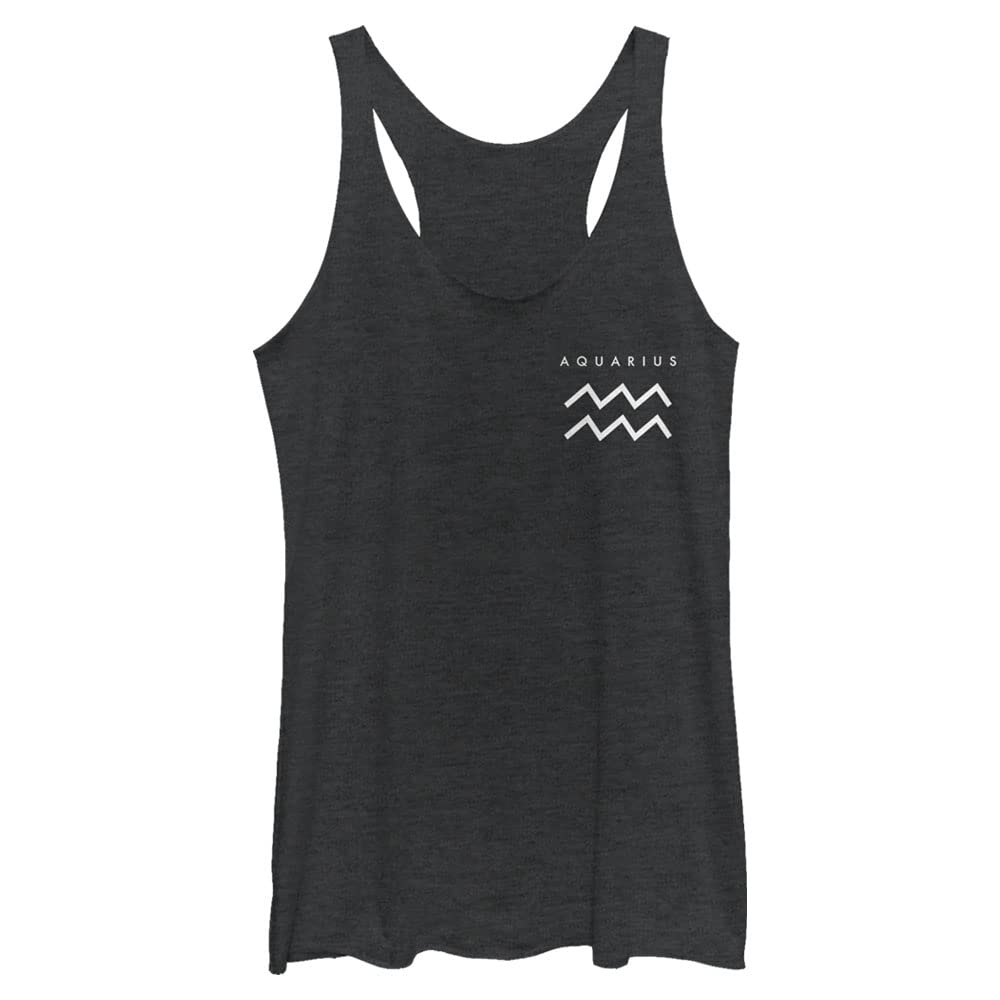 Aquarius Glyph Women's Racerback Tank Top for Yoga & Summer