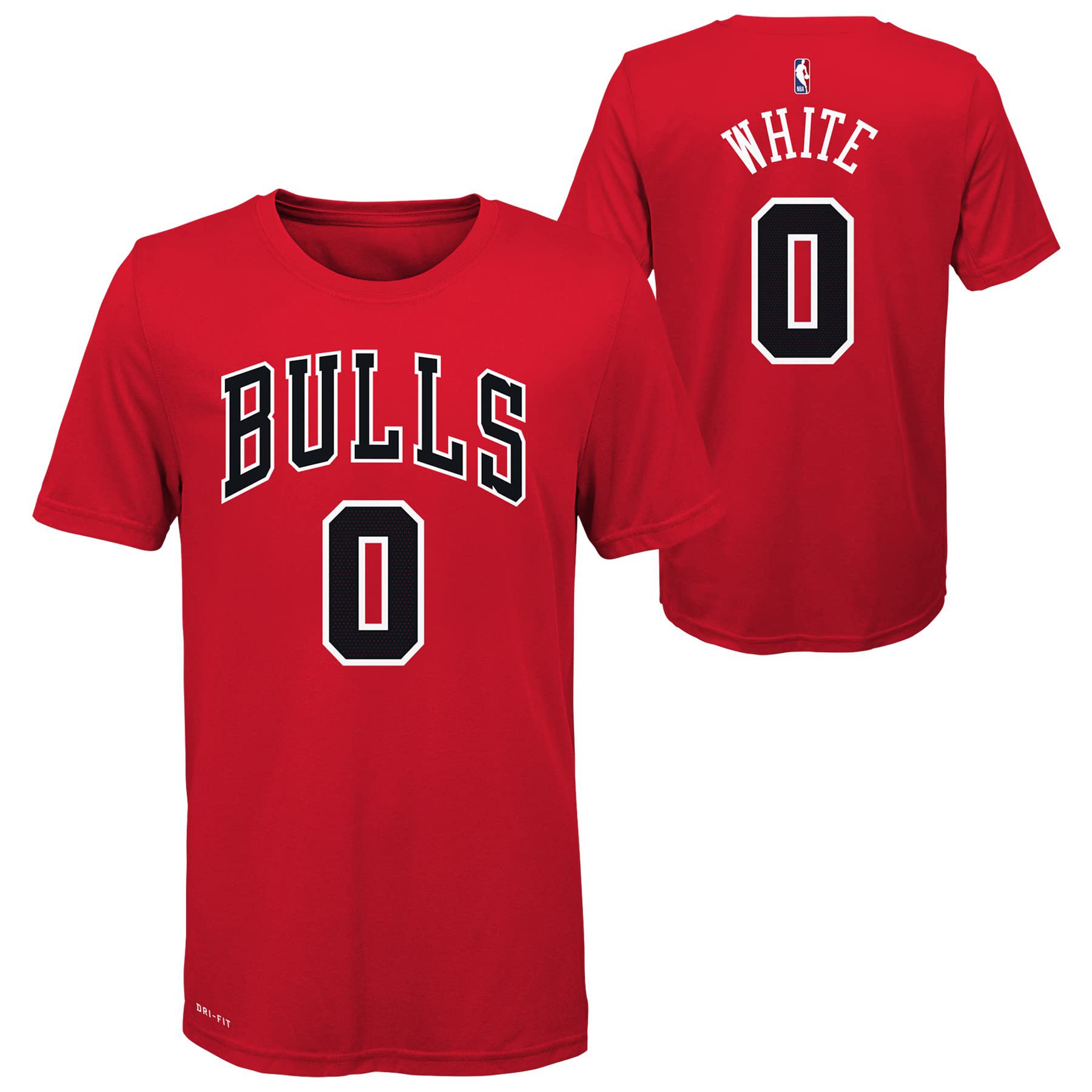 Outerstuff NBA Boys Youth (8-20) Coby White Chicago Bulls Jersey T-Shirt - Official Basketball Fan Gear for Kids & Teens - Perfect for Games, Parties & School Spirit Wear